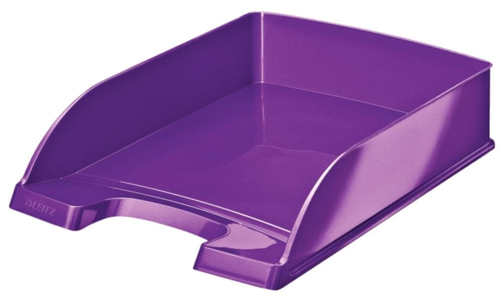LEITZ Zásuvka WOW - A4, plastová, purpurová